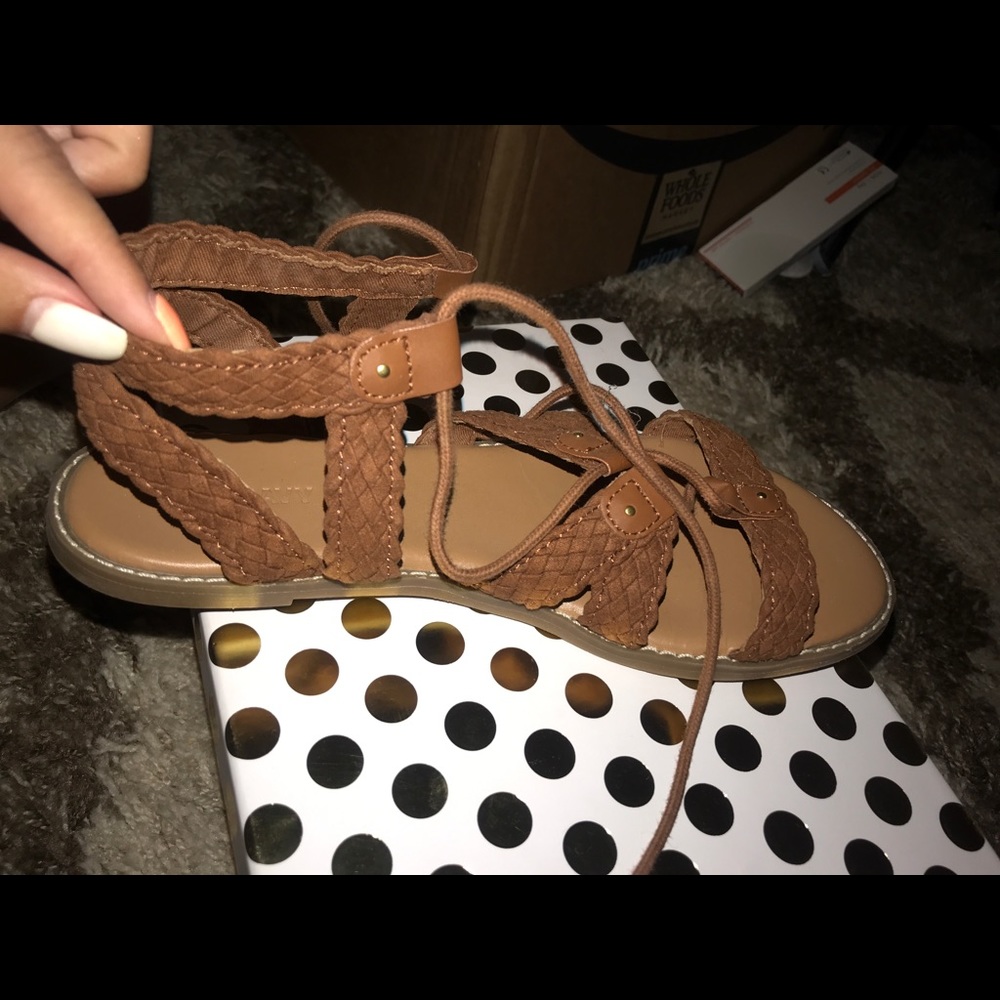 Lace up sandals